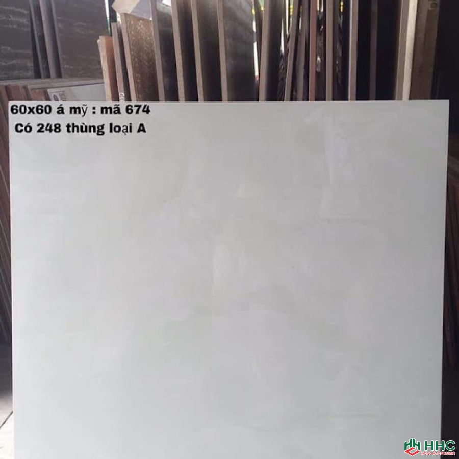 Gạch lát nền 60x60 bóng kiếng 674